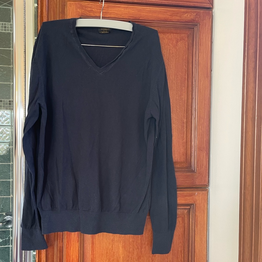 GUTTERIDGE dal 1878 mens cotton silk cashmere sweater